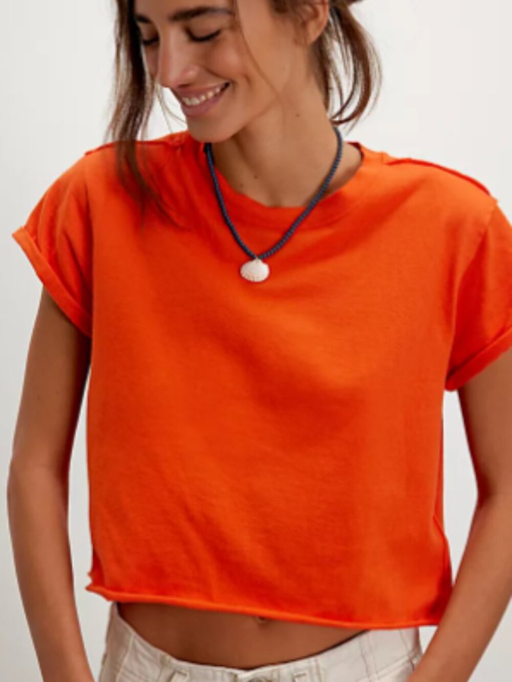 We The Free:  Crop Tee, Size XS, Orange